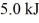 <strong>A fluid in an insulated,flexible bottle is heated by a high resistance wire and expands.If Of heat is applied to the system and it does Of work,how much does the internal (thermal)energy of the fluid change?</strong> A)4.0 kJ B)14 kJ C)-4.0 kJ D)45 kJ