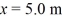 A uniform electric field,with a magnitude of 500 V/m,is points in the +x direction.If the potential at Is 2500 V,what is the potential at ?