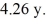 An astronaut on a spaceship moving at 0.927c says that the trip between two stationary stars took How long does this journey appear to take to someone in the rest frame of the two stars?