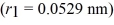 <strong>Calculate the orbital Bohr radius of the Excited state in a hydrogen atom. </strong> A)0.212 nm B)0.106 nm C)0.170 nm D)0.244 nm