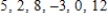 Compute the (sample) variance and the standard deviation for the data. Please round your answers to two decimal places, if necessary. __________ __________
