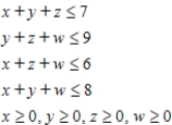 Write down (without solving) the dual LP problem. Maximize subject to Use the letters s, t, u, and v in the indicated order. Minimize __________ subject to the constraints. Please enter the inequalities, separated by commas.