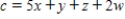 Minimize subject to If there is no solution, do not fill the fields. __________ __________ __________ __________ __________