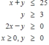Maximize subject to Please enter your answer as three numbers, separated by commas in the order p, x, y. If there is no solution, enter no solution.