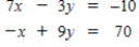 Use Gauss-Jordan row reduction to solve the system of equations. ​  <div style=padding-top: 35px> 