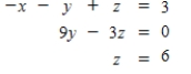 Use Gauss-Jordan reduction to solve the system of equations. ​   ​ If the system is dependent or inconsistent, indicate this.<div style=padding-top: 35px> 