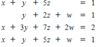 Use Gauss-Jordan row reduction to solve the given system of equations. ​ ​  <div style=padding-top: 35px> 