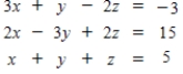 Use Gauss-Jordan row reduction to solve the system. ​  <div style=padding-top: 35px> 