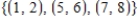 Find the coefficient of correlation of the line that best fits the data set. Please give the answer to four decimal places if necessary.