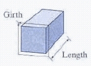 <strong>The US Postal Service (USPS) will accept only packages with length plus girth no more than 120 inches. (See the figure.) What are the dimensions of the largest volume package the USPS will accept </strong> A) 24 \times 24 \times 24 inches B) 24 \times 24 \times 48 inches C) 20 \times 20 \times 40 inches D) 24 \times 48 \times 48 inches E) 40 \times 40 \times 40 inches