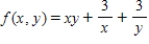 Locate the local minimum of the function. Express your answer as an ordered triple.