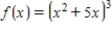 Calculate the derivative of the function. 