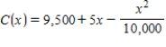 The function given below gives the cost to manufacture x items. Estimate (using ) the instantaneous rate of change of the cost at the production level . Enter your answer as a number without the units rounded to the nearest tenth.