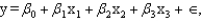 NARRBEGIN: Professor A statistics professor investigated some of the factors that affect an individual student's final grade in his course.He proposed the multiple regression model where: y = final mark (out of 100) x<sub>1</sub> = number of lectures skipped x<sub>2</sub> = number of late assignments x<sub>3</sub> = mid-term test mark (out of 100) The professor recorded the data for 50 randomly selected students.The computer output is shown below. Do these data provide enough evidence at the 1% significance level to conclude that the final mark and the mid-term mark are positively linearly related? Test statistic = ____________________ Critical Value = ____________________ Conclusion: ____________________