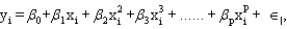 In the general polynomial model, the order of the polynomial is:
