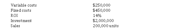<strong>Use the following information for questions. Brislin Products has a new product going on the market next year. The following data are projections for production and sales:    -What would the markup percentage be if only 150,000 units were sold and Brislin still wanted to earn the desired ROI?</strong> A) 32.95% B) 53.33% C) 35.0% D) 44.00% <div style=padding-top: 35px> 