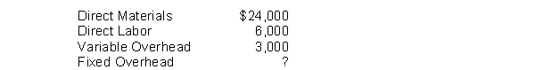 Bell's Shop can make 1,000 units of a necessary component with the following costs: The company can purchase the 1,000 units externally for $39,000. The unavoidable fixed costs are $2,000 if the units are purchased externally. An analysis shows that at this external price, the company is indifferent between making or buying the part. What are the fixed overhead costs of making the component?
