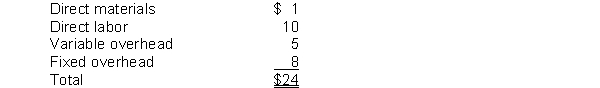 Agler Corporation currently manufactures a subassembly for its main product. The costs per unit are as follows: Funkhouser Company has contacted Agler with an offer to sell it 4,000 of the subassemblies for $17 each. If Agler buys the subassemblies, $2 of the fixed overhead per unit will be allocated to other products. Instructions Should Agler make or buy the subassemblies? Explain your answer.