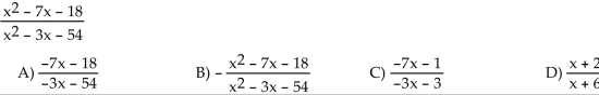 Simplify the rational expression. (Assume the denominator is nonzero.)