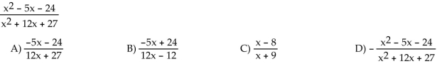 Simplify the rational expression. (Assume the denominator is nonzero.)