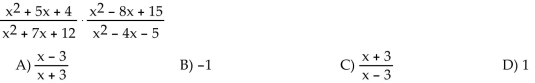Simplify the rational expression. (Assume the denominator is nonzero.)