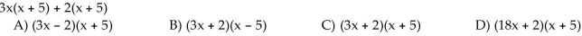 Factor the GCF out of the given expression.