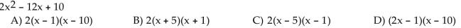 Factor completely. If the polynomial cannot be factored, write ʺprime.ʺ