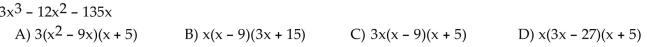 Factor completely. If the polynomial cannot be factored, write ʺprime.ʺ