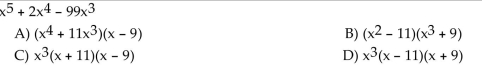 Factor completely. If the polynomial cannot be factored, write ʺprime.ʺ