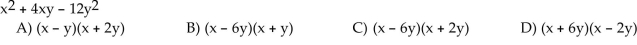Factor completely. If the polynomial cannot be factored, write ʺprime.ʺ