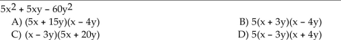 Factor completely. If the polynomial cannot be factored, write ʺprime.ʺ
