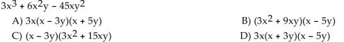 Factor completely. If the polynomial cannot be factored, write ʺprime.ʺ