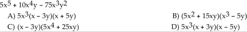 Factor completely. If the polynomial cannot be factored, write ʺprime.ʺ