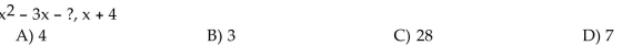 Find the missing value such that the given binomial is a factor of the given polynomial.