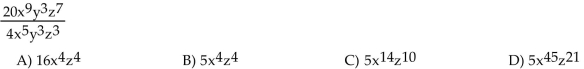 Simplify. (Assume all variables are nonzero.)