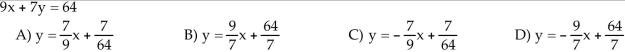 Write the equation in slope-intercept form.