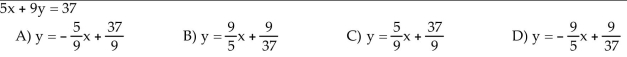Write the equation in slope-intercept form.