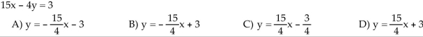 Write the equation in slope-intercept form.