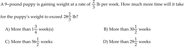 Choose the one alternative that best completes the statement or answers the question. Solve the problem.