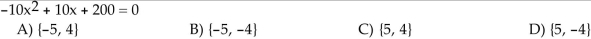 Solve by factoring.