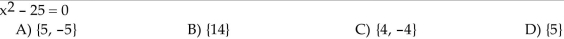 Solve by extracting square roots.