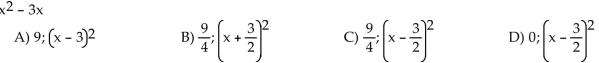 Solve by extracting square roots. x
