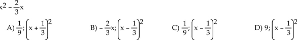 Solve by extracting square roots. x