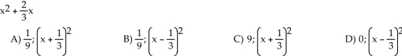 Solve by extracting square roots.