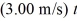 <strong>The velocity of an object as a function of time is given by v(t)= 2.00 m/s + - .Determine the instantaneous acceleration of the object at time .</strong> A) -8.00 m/s<sup>2</sup> B) -7.00 m/s<sup>2</sup> C) 2.00 m/s<sup>2</sup> D) 0.00 m/s<sup>2</sup> E) -2.00 m/s<sup>2</sup>