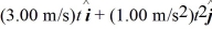 <strong>Object A has a position as a function of time given by <sub>A</sub>(t)= . has a position as a function of time given by <sub>B</sub>(t)= .All quantities are SI units.What is the distance between object A and object B at time </strong> A) 34.6 m B) 15.0 m C) 18.3 m D) 3.46 m E) 29.8 m