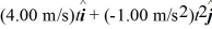 <strong>Object A has a position as a function of time given by <sub>A</sub>(t)= . has a position as a function of time given by <sub>B</sub>(t)= .All quantities are SI units.What is the distance between object A and object B at time </strong> A) 34.6 m B) 15.0 m C) 18.3 m D) 3.46 m E) 29.8 m