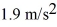 <strong>A block is on a frictionless horizontal table,on earth.This block accelerates at when a horizontal force is applied to it.The block and table are then set up on the moon where the acceleration due to gravity is .What is the weight of the block on the moon?</strong> A) 77 N B) 67 N C) 58 N D) 48 N E) 39 N