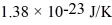 <strong>What is the average kinetic energy of an ideal gas molecule at 569°C? (The Boltzmann constant is .)</strong> A) 1.74 × 10<sup>-20</sup> J B) 5.81 × 10<sup>-21</sup> J C) 1.18 × 10<sup>-17</sup> J D) 3.93 × 10<sup>-19</sup> J