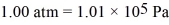 A fixed amount of ideal gas goes through a process abc.In state a,the temperature of the gas is 152°C,its pressure is 1.25 atm,and it occupies a volume of 0.250 m<sup>3</sup>.It then undergoes an isothermal expansion to state b that doubles its volume,followed by an isobaric compression back to its original volume at state c.(Hint: First show this process on a pV diagram.)The ideal gas constant is ,and . (a)How many moles does this gas contain? (b)What is the change in the internal energy of the gas between states a and b? (c)What is the net work done on (or by)this gas during the entire process? (d)What is the temperature of the gas in state c?